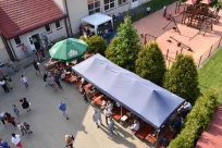 Widok z drabiny strażackiej