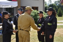 Zakończenie obozu szkoleniowego młodzieżowych drużyn pożarniczych Powiatu Mikołowskiego oraz Gminy Goleszów.