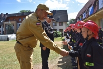 Zakończenie obozu szkoleniowego młodzieżowych drużyn pożarniczych Powiatu Mikołowskiego oraz Gminy Goleszów.