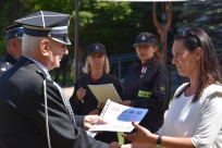 Zakończenie obozu szkoleniowego młodzieżowych drużyn pożarniczych Powiatu Mikołowskiego oraz Gminy Goleszów.