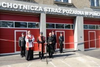 Uroczyste otwarcie i poświęcenie wyremontowanych pomieszczeń garażowych