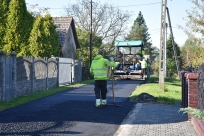 ul. Osiedlowa w Bażanowicach w trakcie remontu