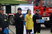 Od lewej: Marian Machalica, Grażyna Porębska - Jochacy, Andrzej Haratyk - ceremonia wręczania nagród