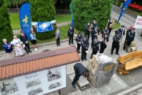 Odsłonięcie kamienia i ławeczki jubileuszowej o raz złożenie kapsuły czasu