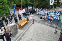 Odsłonięcie kamienia i ławeczki jubileuszowej o raz złożenie kapsuły czasu