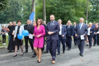 Odsłonięcie kamienia i ławeczki jubileuszowej oraz złożenie kapsuły czasu