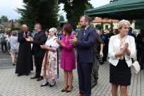 Odsłonięcie kamienia i ławeczki jubileuszowej oraz złożenie kapsuły czasu