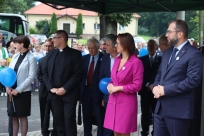 Odsłonięcie kamienia i ławeczki jubileuszowej oraz złożenie kapsuły czasu