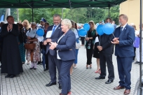 Odsłonięcie kamienia i ławeczki jubileuszowej oraz złożenie kapsuły czasu