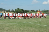 Przywitanie zawodników na płycie boiska