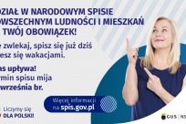 Narodowy Spis Powszechny Ludności i Mieszkań trwa do 30 września 2021 r.