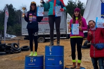 Anna Mikołajek na podium w Biskupicach,fot. z archiwum zawodniczki