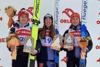 Nicole Konderlna na 2. miejscu zawodów FIS Cup w Szczyrku, fot. pzn.pl