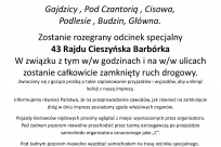 Ulotka dla mieszkańców dot. rajdu