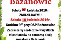 Plakat sprzatania