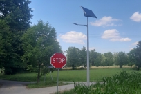 Lampa solarna w Godziszowie, fot. T. Lenkiewicz