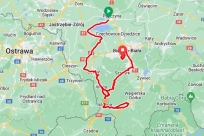 Mapa przejazdu 5 etapu, 80. Tour de Polonge