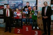 Mateusz na podium, fot. z archiwum rodzinnego