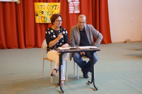 Anna Sikora i Jean-Claude Hauptmann czytali w języku polskim i francuskim