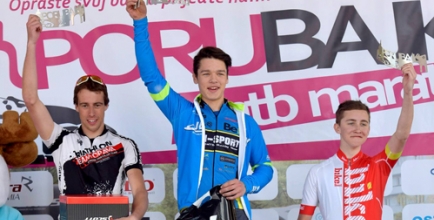 Mateusz Nieboras na podium