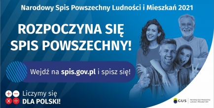 1 kwietnia rozpoczął się Narodowy Spis Powszechny Ludności i Mieszkań, który potrwa do 30 czerwca br.