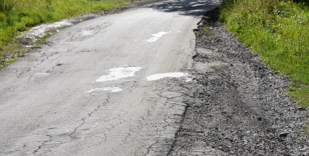 ul. Skowronków w Puńcowie przed remontem