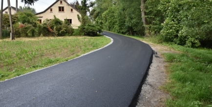 ul. Rolnicza w Bażanowiach w trakcie remontu