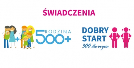 Świadczenia 500+ i 300+ baner