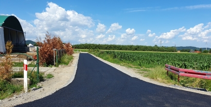 Goleszów Równia, ul. Przelotowa w trakcie remontu