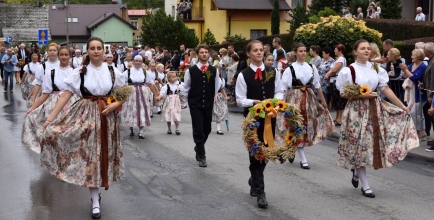 Korowód dożynkowy, fot. I. Franek