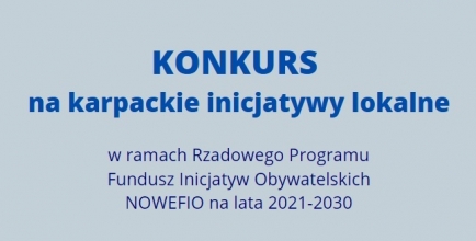 Konkurs na karpackie inicjatywy