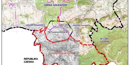 Leszna Górna - mapa