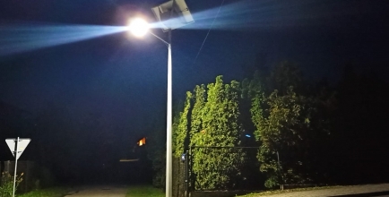 Lampa solarna w Goleszowie, fot. J. Macura