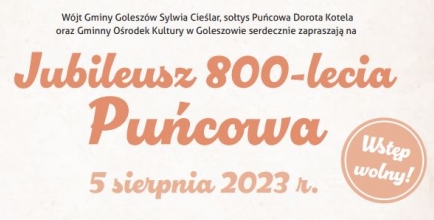 Jubileusz 800 - lecia Puńcowa