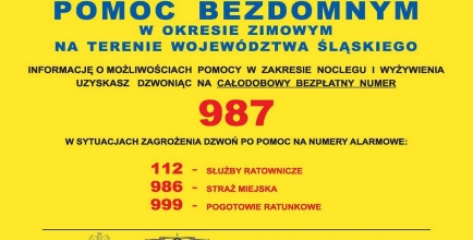 Plakat "Pomoc dla bezdomnych