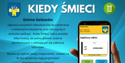 Bezpłatna aplikacja Kiedy Śmieci