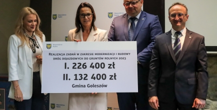 Uroczyste wręczenie czeków, Cieszyn 6 czerwca 2023 r.