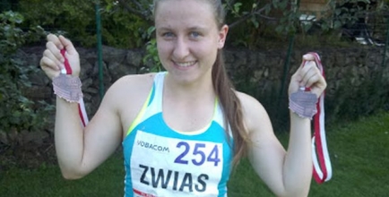 Justyna Zwias z medalami, fot. z archiwum klubu MUKS SZS