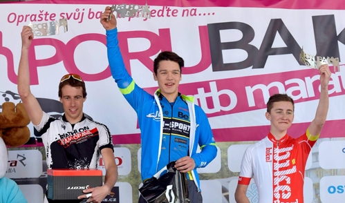 Mateusz Nieboras na podium