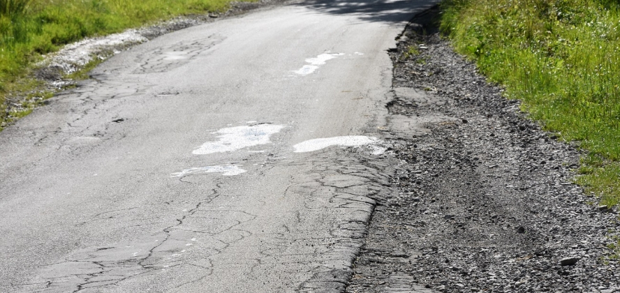 ul. Skowronków w Puńcowie przed remontem