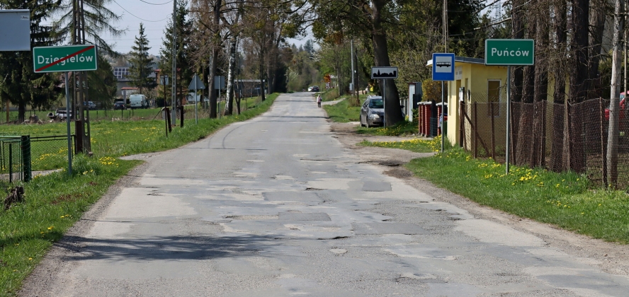 Na granicy Dziegielowa i Puńcowa będzie miał miejsce remont drogi