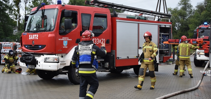 Ćwiczenia strażackie w Goleszowie