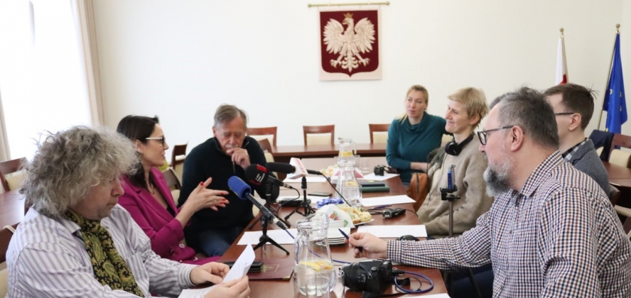 Briefing prasowy w Urzędzie Gminy Goleszów 15.03.2023