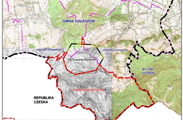 Leszna Górna - mapa