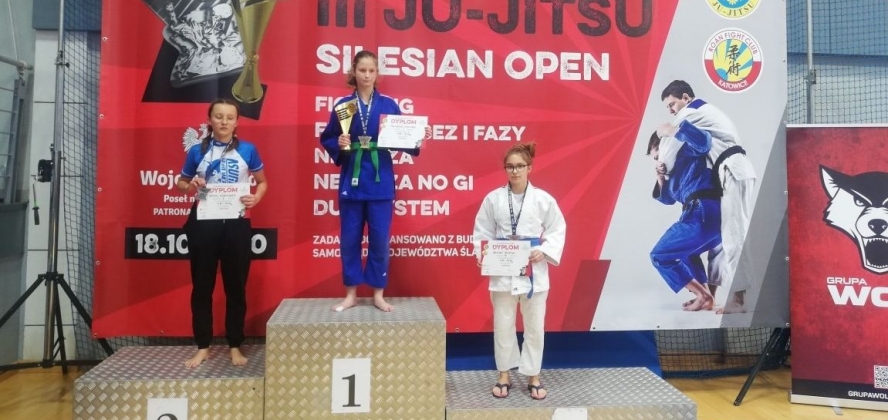Katowice, Najmila Brudny na 3. miejscu podium, fot. z archiwum zawodniczki