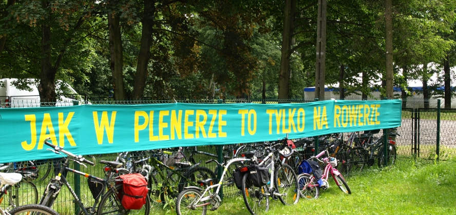 Baner witający uczestników rajdu