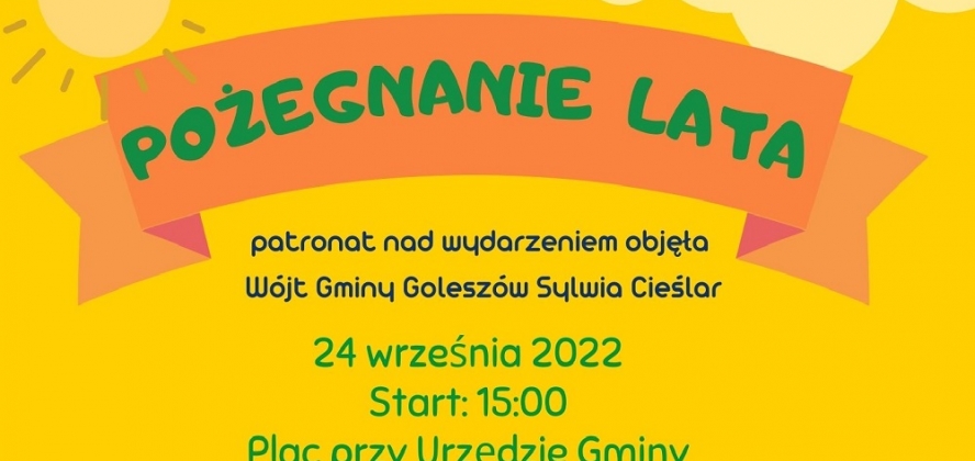 Pożegnanie lata - baner