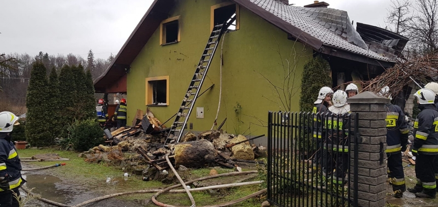 Akcja gaśnicza, fot. Michał Fielek