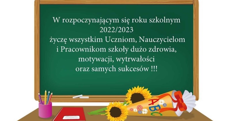 Życzenia z okazji rozpoczęcia roku szkolnego