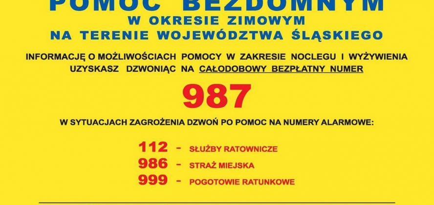 Plakat "Pomoc dla bezdomnych